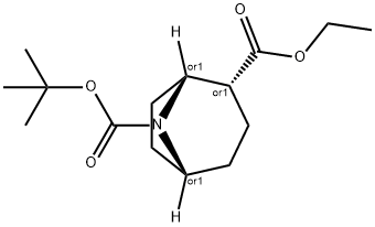 8-Azabicyclo[3.2.1]octane-2,8-dicarboxylic acid, 8-(1,1-dimethylethyl) 2-ethyl ester, (1R,2R,5R)-rel-