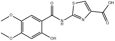 2-[(2-Hydroxy-4,5-dimethoxybenzoyl)amino]-4-thiazolecarboxylic Acid Structural