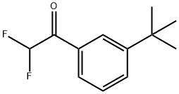 Ethanone, 1-[3-(1,1-dimethylethyl)phenyl]-2,2-difluoro- Structural