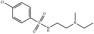 Benzenesulfonamide, 4-chloro-N-[2-(ethylmethylamino)ethyl]- Structural