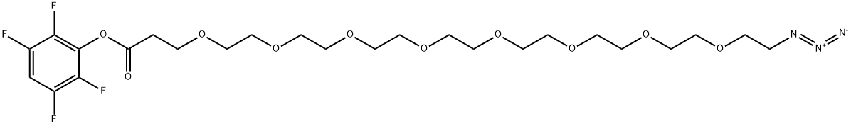 Azido-PEG8-TFP ester Structural