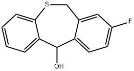 Dibenzo[b,e]thiepin-11-ol, 8-fluoro-6,11-dihydro- Structural