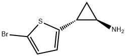 rac-(1R,2R)-2-(5-bromothiophen-2-yl)cyclopropan-
1-amine Structural