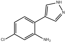 Benzenamine, 5-chloro-2-(1H-pyrazol-4-yl)- Structural