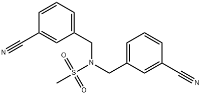 N,N-Bis[(3-Cyanophenyl)methyl]methanesulfonamide Structural