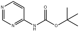 tert-Butyl N-(pyrimidin-4-yl)carbamate Structural