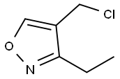 Isoxazole, 4-(chloromethyl)-3-ethyl- Structural