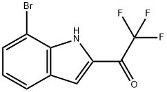 Ethanone, 1-(7-bromo-1H-indol-2-yl)-2,2,2-trifluoro- Structural
