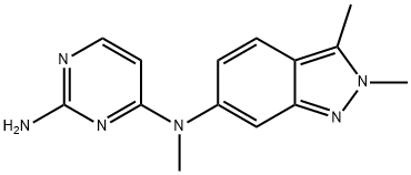 N4-(2,3-Dimethyl-2H-indazol-6-yl)-N4-methyl-2,4-pyrimidinediamine Structural