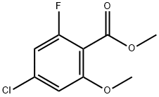 Benzoic acid, 4-chloro-2-fluoro-6-methoxy-, methyl ester Structural