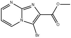 Imidazo[1,2-a]pyrimidine-2-carboxylic acid, 3-bromo-, methyl ester Structural