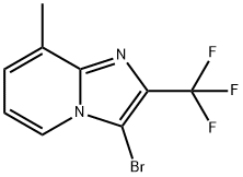 Imidazo[1,2-a]pyridine, 3-bromo-8-methyl-2-(trifluoromethyl)- Structural