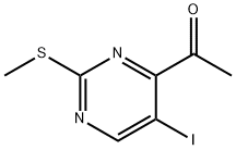 Ethanone, 1-[5-iodo-2-(methylthio)-4-pyrimidinyl]- Structural