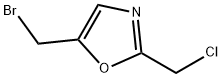 Oxazole, 5-(bromomethyl)-2-(chloromethyl)- Structural