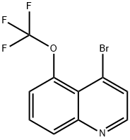 Quinoline, 4-bromo-5-(trifluoromethoxy)- Structural