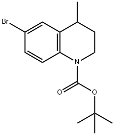 tert-Butyl 6-bromo-4-methyl-3,4-dihydroquinoline-1(2H)-carboxylate Structural