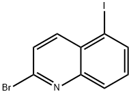 Quinoline, 2-bromo-5-iodo- Structural