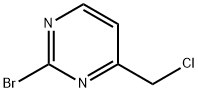 Pyrimidine, 2-bromo-4-(chloromethyl)- Structural