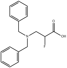 Propanoic acid, 3-[bis(phenylmethyl)amino]-2-fluoro- Structural