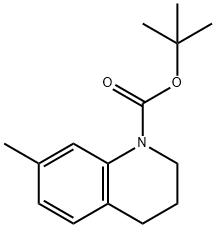 tert-Butyl 7-methyl-3,4-dihydroquinoline-1(2H)-carboxylate Structural