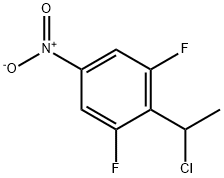 Benzene, 2-(1-chloroethyl)-1,3-difluoro-5-nitro- Structural