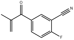 Benzonitrile, 2-fluoro-5-(2-methyl-1-oxo-2-propen-1-yl)- Structural