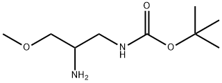 tert-butyl 2-amino-3-methoxypropylcarbamate Structural