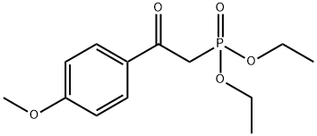 Phosphonic acid, P-[2-(4-methoxyphenyl)-2-oxoethyl]-, diethyl ester Structural