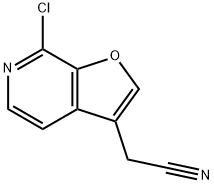 Furo[2,3-c]pyridine-3-acetonitrile, 7-chloro- Structural