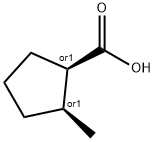 rel-(1R,2S)-2-Methylcyclopentanecarboxylic acid Structural