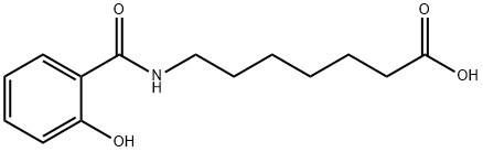 Heptanoic acid, 7-[(2-hydroxybenzoyl)amino]- Structural