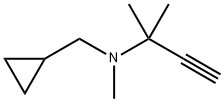 Cyclopropanemethanamine, N-(1,1-dimethyl-2-propyn-1-yl)-N-methyl- Structural