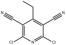 2,6-dichloro-4-ethylpyridine-3,5-dicarbonitrile Structural Picture