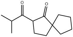 Spiro[4.4]nonan-1-one, 2-(2-methyl-1-oxopropyl)- Structural