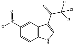 Ethanone, 2,2,2-trichloro-1-(5-nitro-1H-indol-3-yl)- Structural