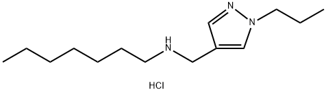 heptyl[(1-propyl-1H-pyrazol-4-yl)methyl]amine Structural