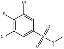 Benzenesulfonamide, 3,5-dichloro-4-fluoro-N-methyl- Structural