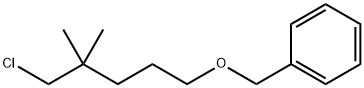 Benzene, [[(5-chloro-4,4-dimethylpentyl)oxy]methyl]- Structural