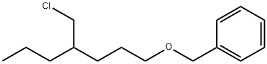 Benzene, [[[4-(chloromethyl)heptyl]oxy]methyl]- Structural