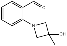 Benzaldehyde, 2-(3-hydroxy-3-methyl-1-azetidinyl)- Structural