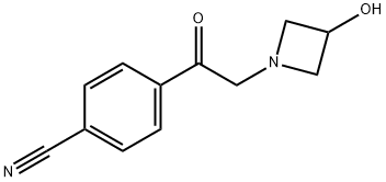 Benzonitrile, 4-[2-(3-hydroxy-1-azetidinyl)acetyl]- Structural