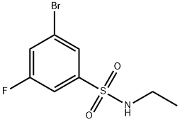 Benzenesulfonamide, 3-bromo-N-ethyl-5-fluoro- Structural