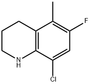 Quinoline, 8-chloro-6-fluoro-1,2,3,4-tetrahydro-5-methyl- Structural