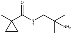 Cyclopropanecarboxamide, N-(2-amino-2-methylpropyl)-1-methyl- Structural