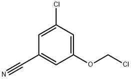 Benzonitrile, 3-chloro-5-(chloromethoxy)- Structural
