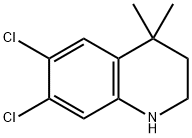 Quinoline, 6,7-dichloro-1,2,3,4-tetrahydro-4,4-dimethyl- Structural