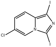 Imidazo[1,5-a]pyridine, 6-chloro-1,3-diiodo- Structural
