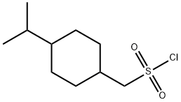Cyclohexanemethanesulfonyl chloride, 4-(1-methylethyl)- Structural