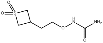 Urea, N-[2-(1,1-dioxido-3-thietanyl)ethoxy]- Structural