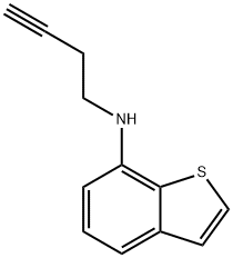 Benzo[b]thiophen-7-amine, N-3-butyn-1-yl- Structural